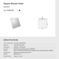 Load image into Gallery viewer, Stainless Steel 200mm Shower Head Square - Black
