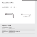 Load image into Gallery viewer, Stainless Steel 400mm Round Wall Shower Arm – Gunmetal Grey

