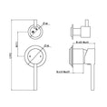 Load image into Gallery viewer, LUCID PIN Wall Diverter Mixer with Separate Cover Plate - Black
