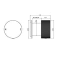 Load image into Gallery viewer, Knurled Wall Mixer Handle Only (Match CLPM) – Chrome | MOON
