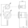 Load image into Gallery viewer, CADDENCE Solid Brass Wall Mixer Tap with Diverter (no Backplate) - Brushed Brass Gold
