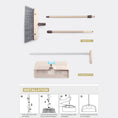 Load image into Gallery viewer, BOOMJOY Handy Broom and Dustpan Set with 180° Swivel Head and Space-Saving Design
