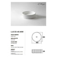 Load image into Gallery viewer, CLAYA Lucid-40 Fluted Ceramic Above Counter Basin – Matte White
