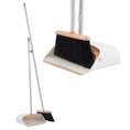 Load image into Gallery viewer, Dolanx Long Handle Broom and Dustpan Set with Convertible Height with Foldable Dustpan - Orange
