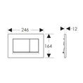 Load image into Gallery viewer, Geberit Sigma30 Dual Flush Plate – Matte Black with Black Trim
