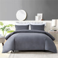 Load image into Gallery viewer, Bellemosa 100% Washed Cotton Quilt Cover Set - Charcoal Grey
