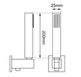 Load image into Gallery viewer, Fixed Square Shower Rail with Handheld Shower Head - Stainless Steel & Solid Brass - Brushed Brass Gold
