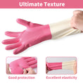 Load image into Gallery viewer, BOOMJOY 3 Pairs Latex Heavy-Duty Cleaning Gloves - Pink
