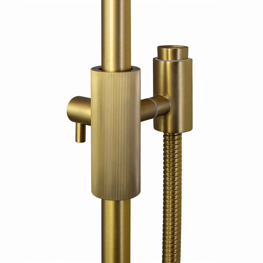 CADDENCE Shower Rail - Brass - Brushed Brass Gold