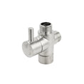 Load image into Gallery viewer, Brass Round Toilet Bidet Spray Diverter - Brushed Nickel Silver
