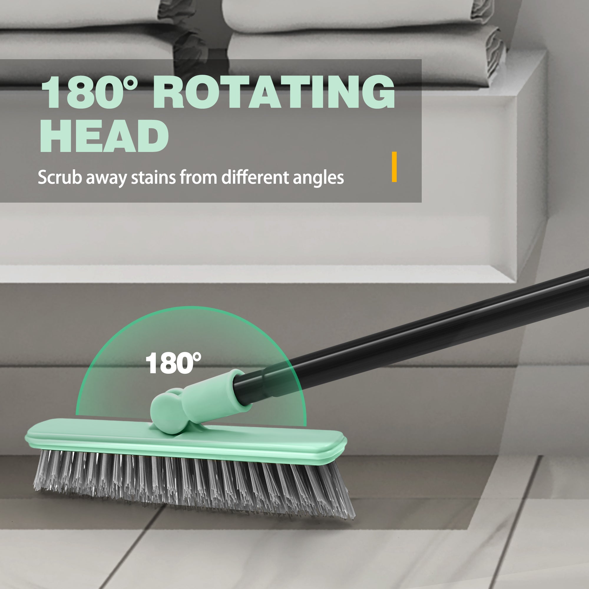 DALIPER Swivel Grout Brush | Tile and Bathroom Floor Scrubber