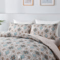 Load image into Gallery viewer, Bellemosa 75D Microfibre Quilt Cover Set - Quilt Cover | Pillowcases | Flat Sheet  - Azure Damask
