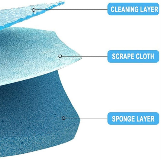 BOOMJOY Disposable Toilet Brush Set with Replaceable Heads