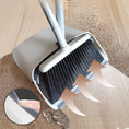 Load image into Gallery viewer, Dolanx Long Handle Broom and Dustpan Set with Convertible Height with Foldable Dustpan - White
