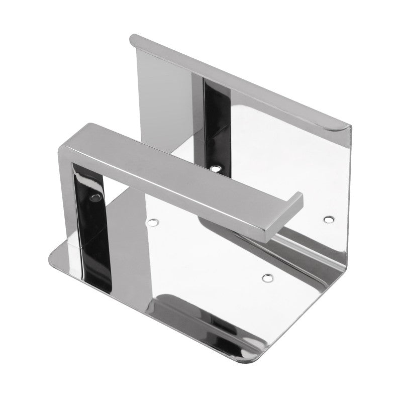 Stainless Steel Toilet Paper Holder- Chrome Silver - IVANO