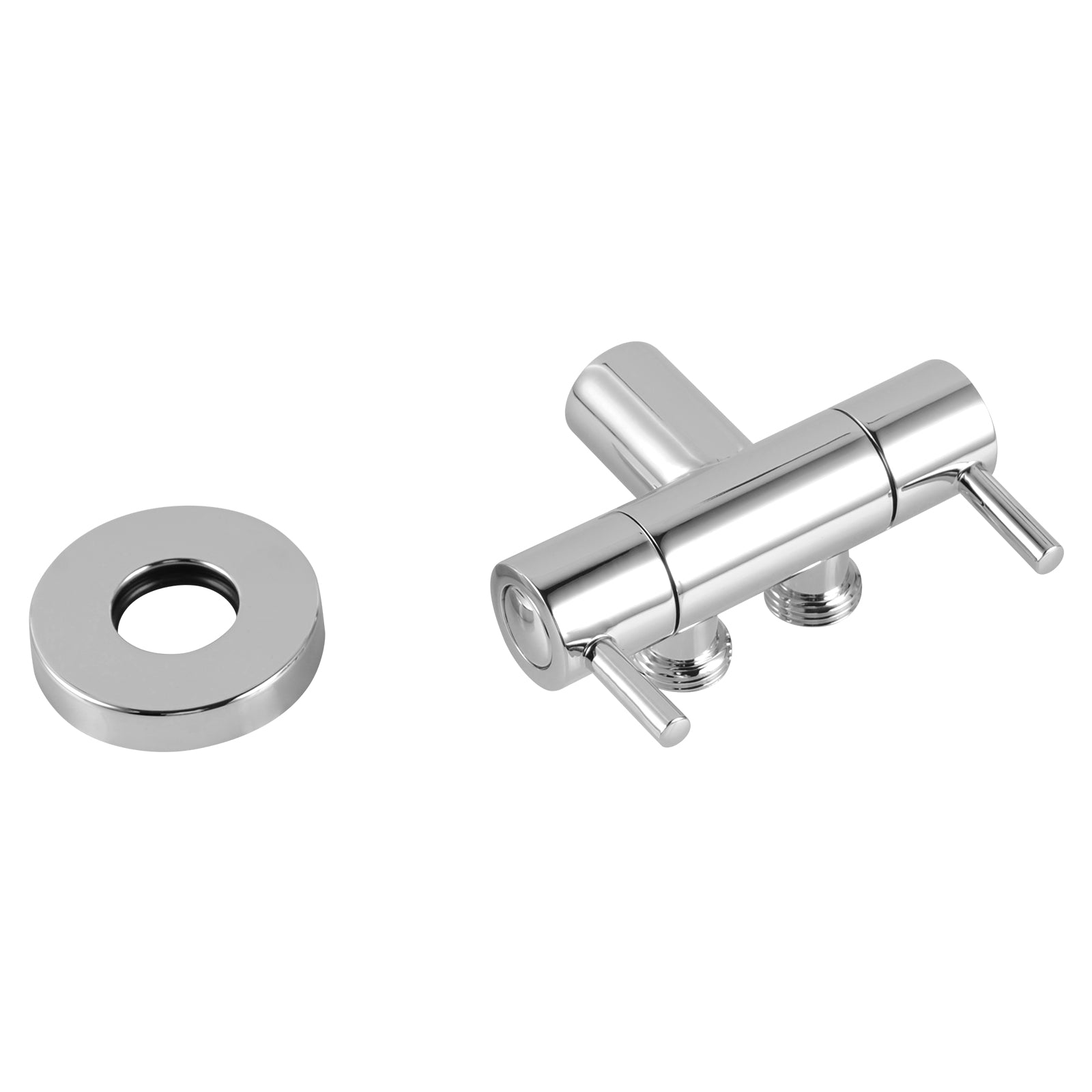 Tap for Toilet Independent Dual Control Bidet Valve - Chrome Silver