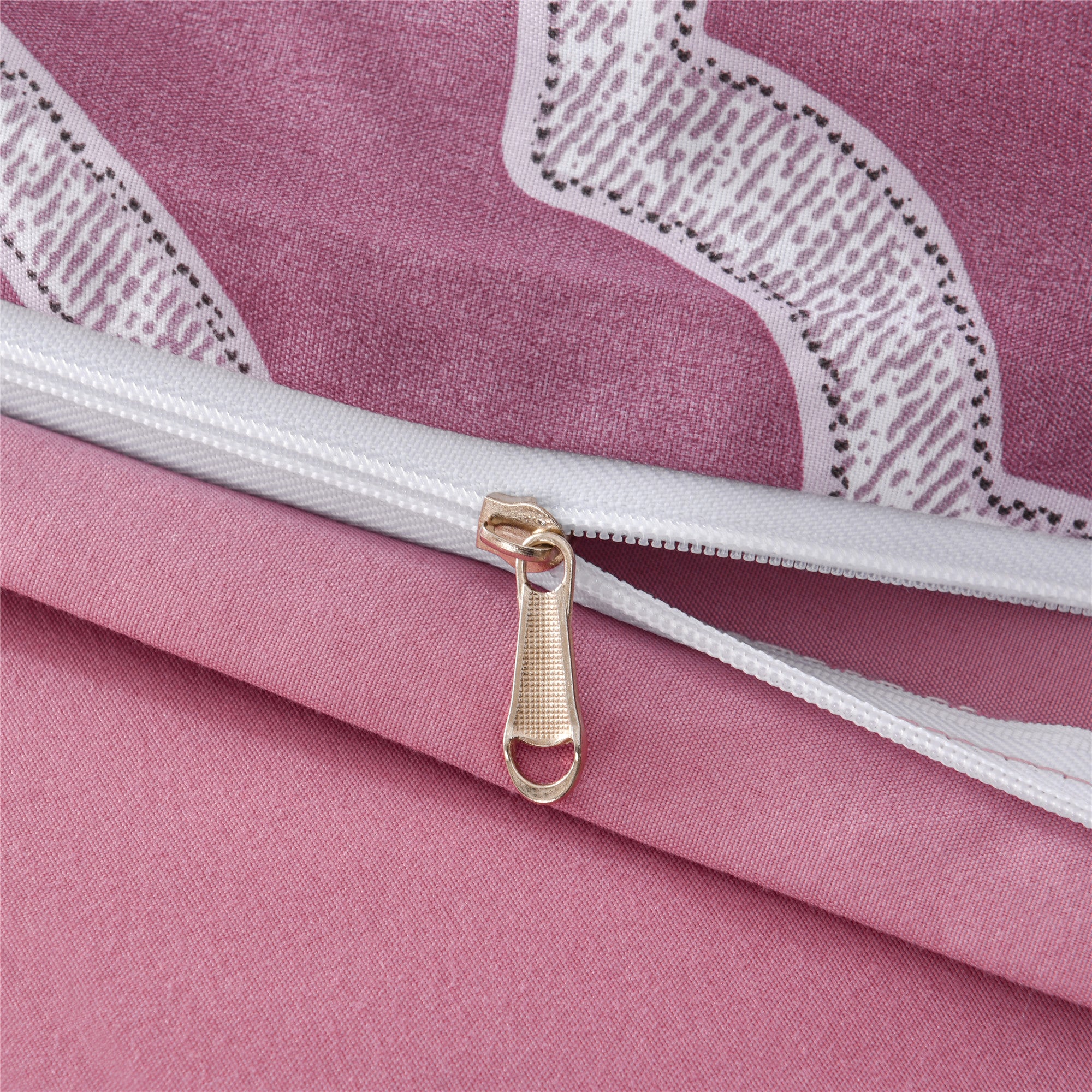Bellemosa 75D Microfibre Quilt Cover Set - Quilt Cover | Pillowcases | Flat Sheet  - Marrakesh Blush