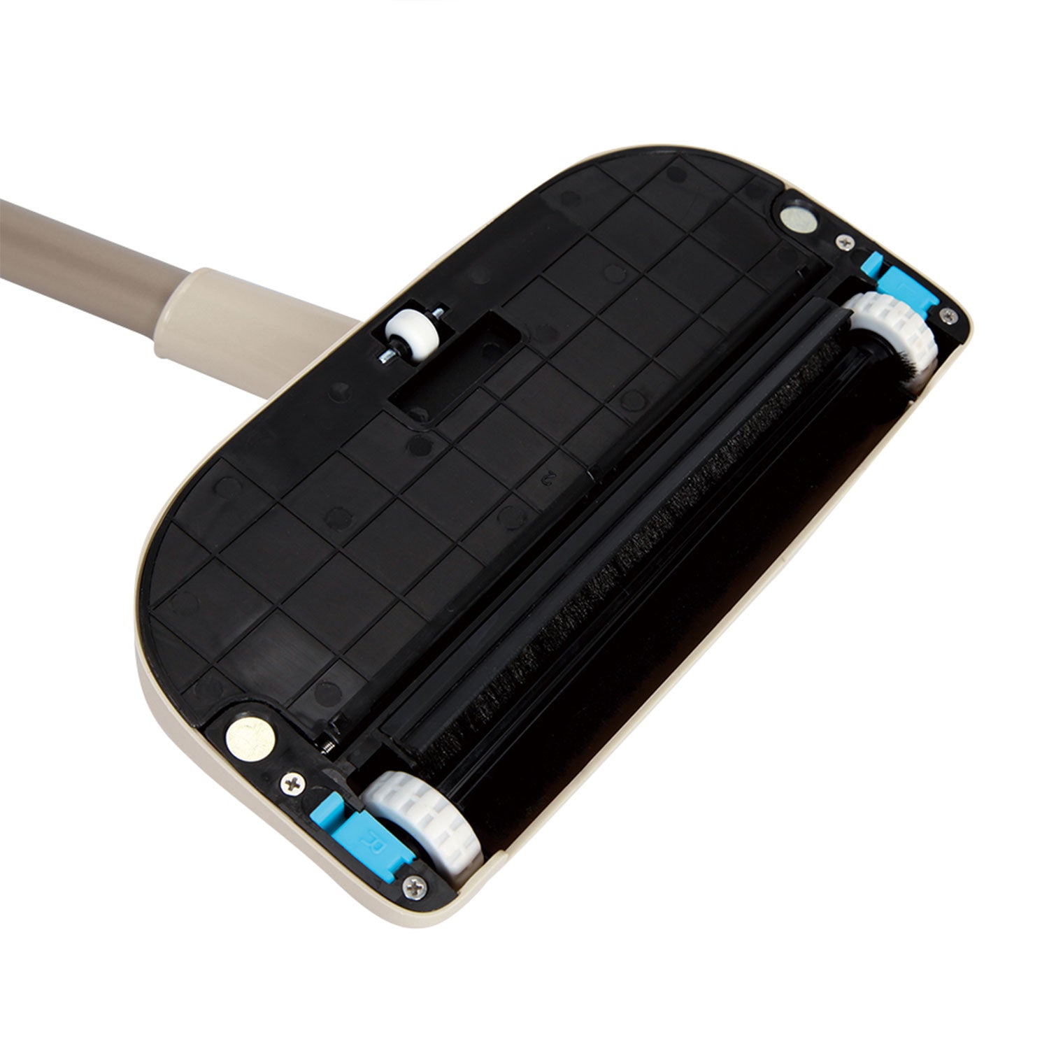 BOOMJOY 2-in-1 Flat Head Sweeper Mop with Bristle Brush Roller