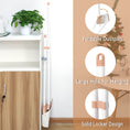 Load image into Gallery viewer, Dolanx Long Handle Broom and Dustpan Set with Convertible Height with Foldable Dustpan - Orange
