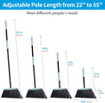 Load image into Gallery viewer, DALIPER Heavy-Duty Angled Outdoor Broom - 60° Bristle Design with 140cm Adjustable Handle
