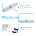 Load image into Gallery viewer, BOOMJOY 50cm Extra-Wide Flat Mop with Scraper - Ultra-Thin 360° Swivel Head
