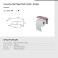 Load image into Gallery viewer, Stainless Steel Toilet Paper Holder- Chrome Silver - IVANO
