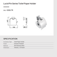 Load image into Gallery viewer, Stainless Steel Toilet Paper Holder - Chrome Silver - LUCID PIN
