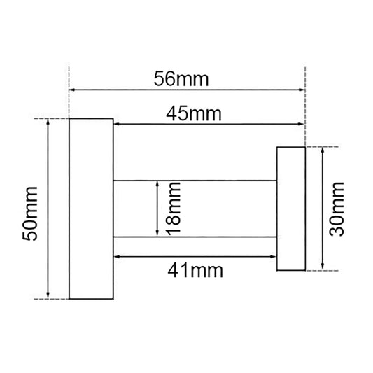 Stainless Steel Robe Hook - Gunmetal Grey - LUCID PIN