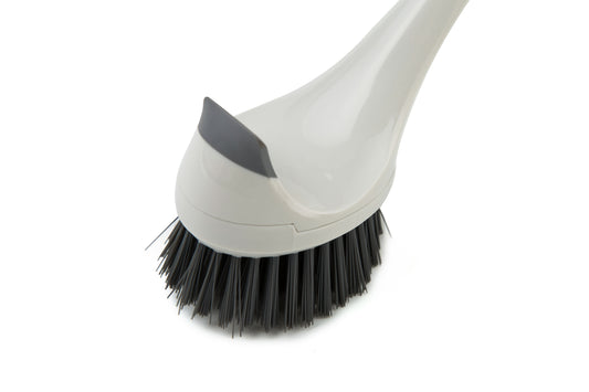 Dual-Sided Kitchen Brush with Scrubber Tip