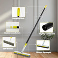 Load image into Gallery viewer, DALIPER 2-in-1 Floor Scrub Brush with Long Handle & Squeegee – 180° Rotating Tile, Bathroom, Deck & Kitchen Cleaning Brush
