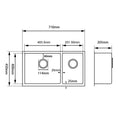 Load image into Gallery viewer, Stainless Steel 1 & 1/2 Double Bowl Kitchen Sink - Gunmetal Grey
