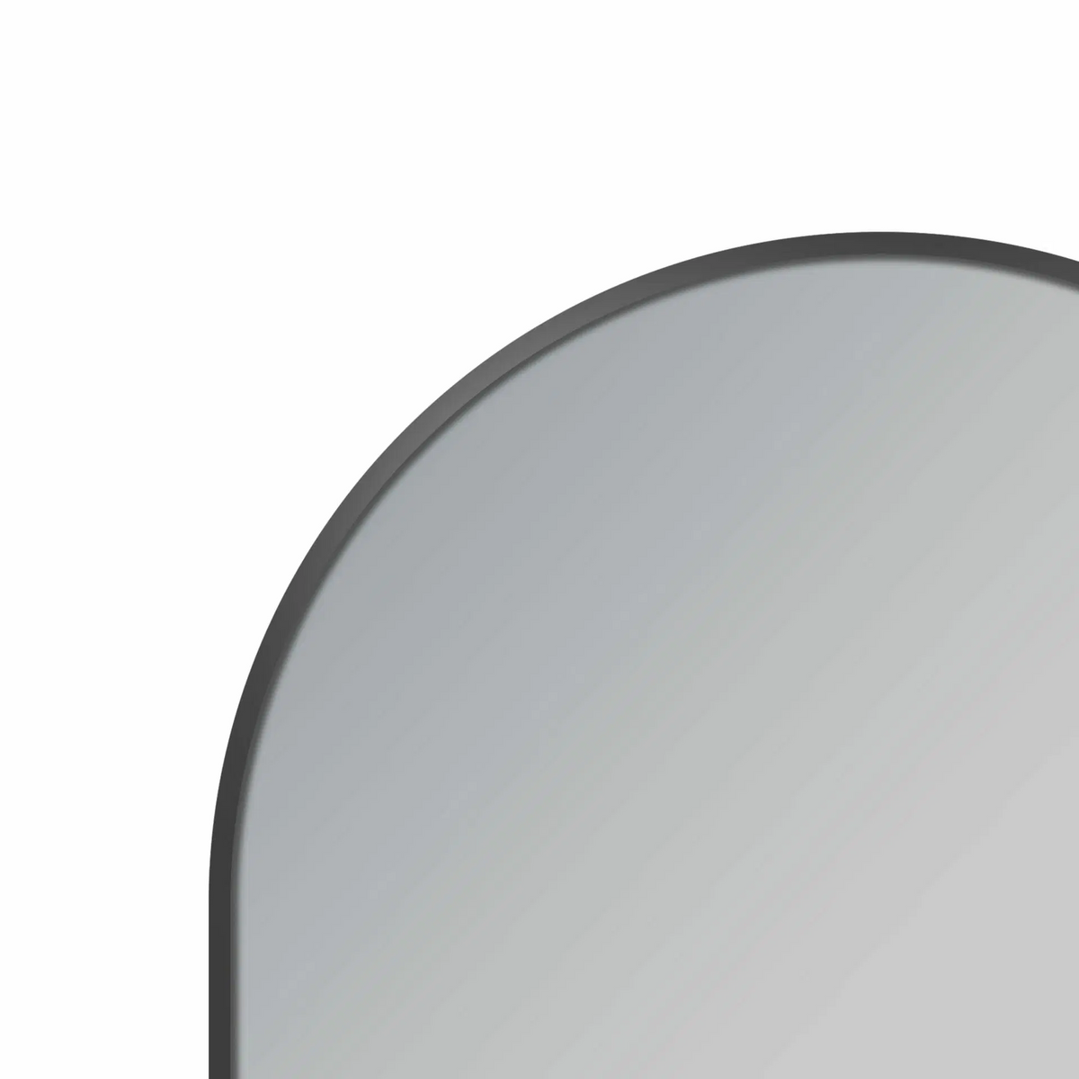 Gunmetal Framed Arch LED Mirror 600 × 900 mm
