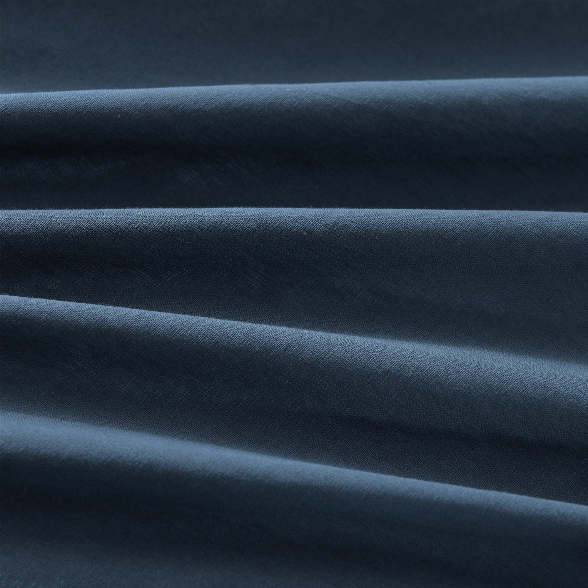 Bellemosa 100% Washed Cotton Quilt Cover Set - Slate Blue
