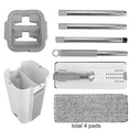 Load image into Gallery viewer, BOOMJOY Flat 360° Rotating Self-Cleaning Mop and Bucket Set with 4 Microfiber Pads
