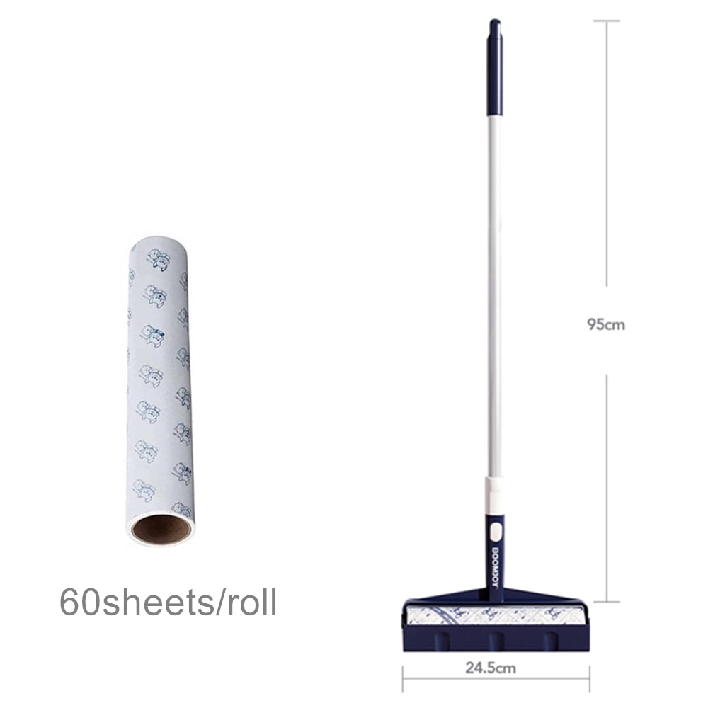BOOMJOY Long Handle Lint Roller - 24cm Wide with Refill Rolls
