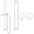 Load image into Gallery viewer, Enhance your shower with this brushed nickel handheld shower rail. Made from stainless steel & solid brass, it offers durability and style. Fast Shipping AU.-Shower Rail-Ezymall AU
