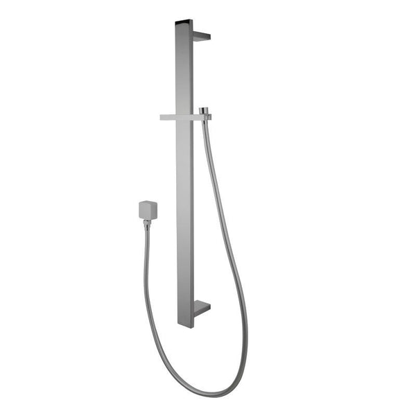 Enhance your shower with this brushed nickel handheld shower rail. Made from stainless steel & solid brass, it offers durability and style. Fast Shipping AU.-Shower Rail-Ezymall AU