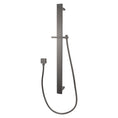 Load image into Gallery viewer, Enhance your shower with this gunmetal gray handheld shower rail. Made from stainless steel & solid brass, this flat shower rail offers durability and style. Ships fast across Australia.-Shower Rail-Ezymall AU
