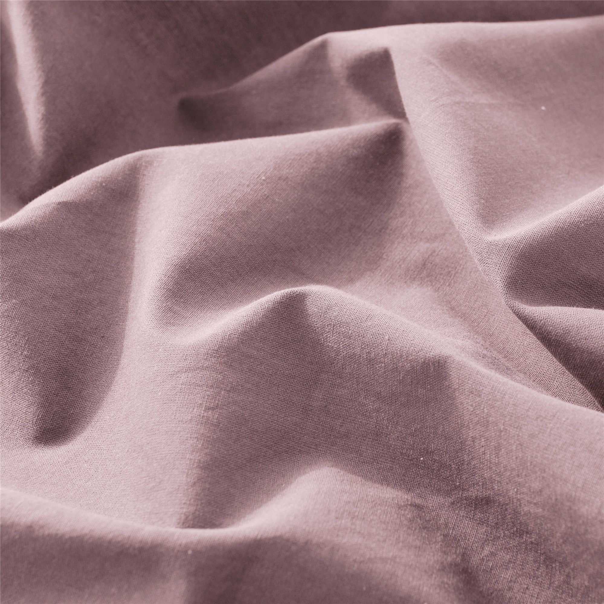 Bellemosa 100% Washed Cotton Quilt Cover Set - Dusty Pink
