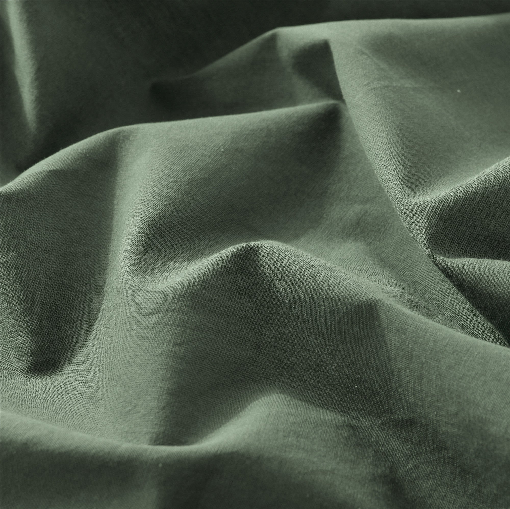 Bellemosa 100% Washed Cotton Quilt Cover Set - Sage Green