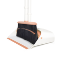Load image into Gallery viewer, Dolanx Long Handle Broom and Dustpan Set with Convertible Height with Foldable Dustpan - Orange
