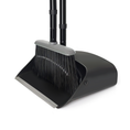 Load image into Gallery viewer, Dolanx Long Handle Broom and Dustpan Set with Convertible Height with Foldable Dustpan - Black
