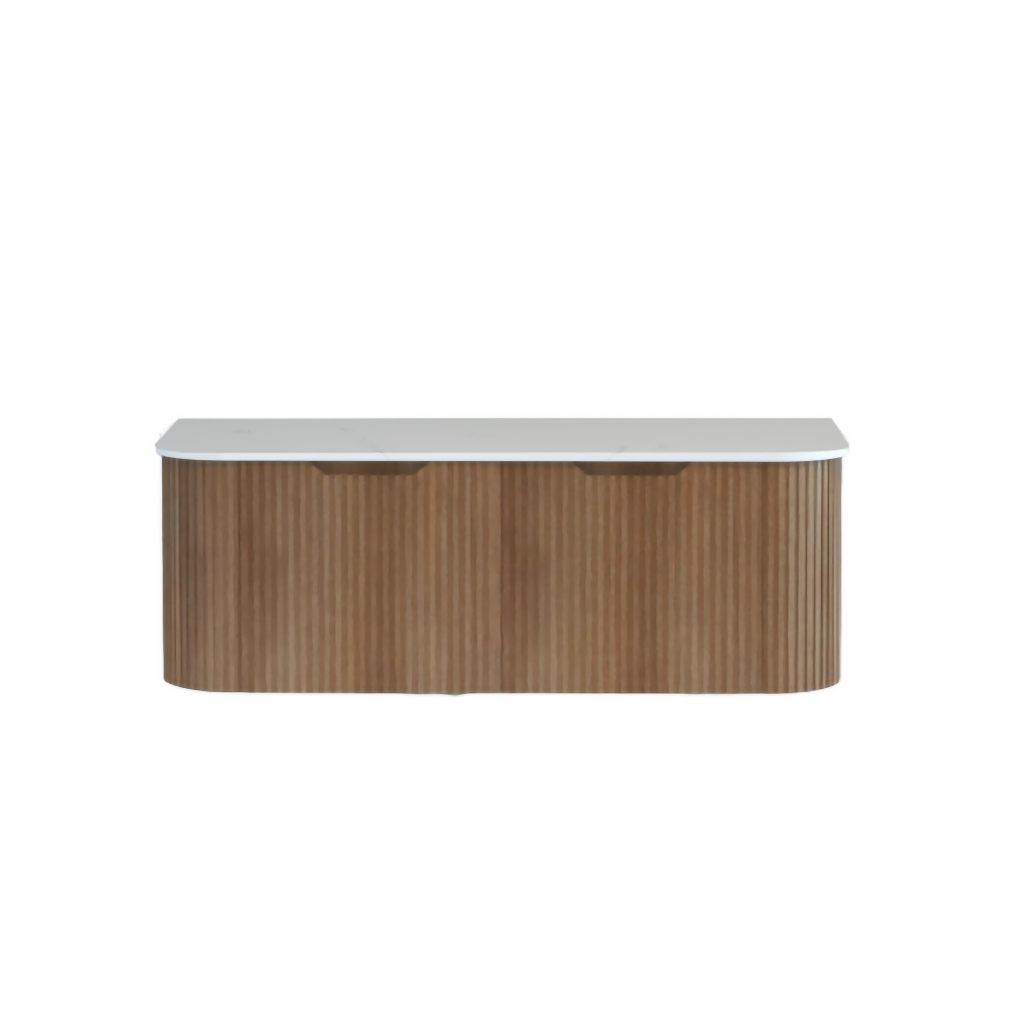 Bergen 1200mm Wall Hung Fluted Vanity Cabinet - Solid Timber