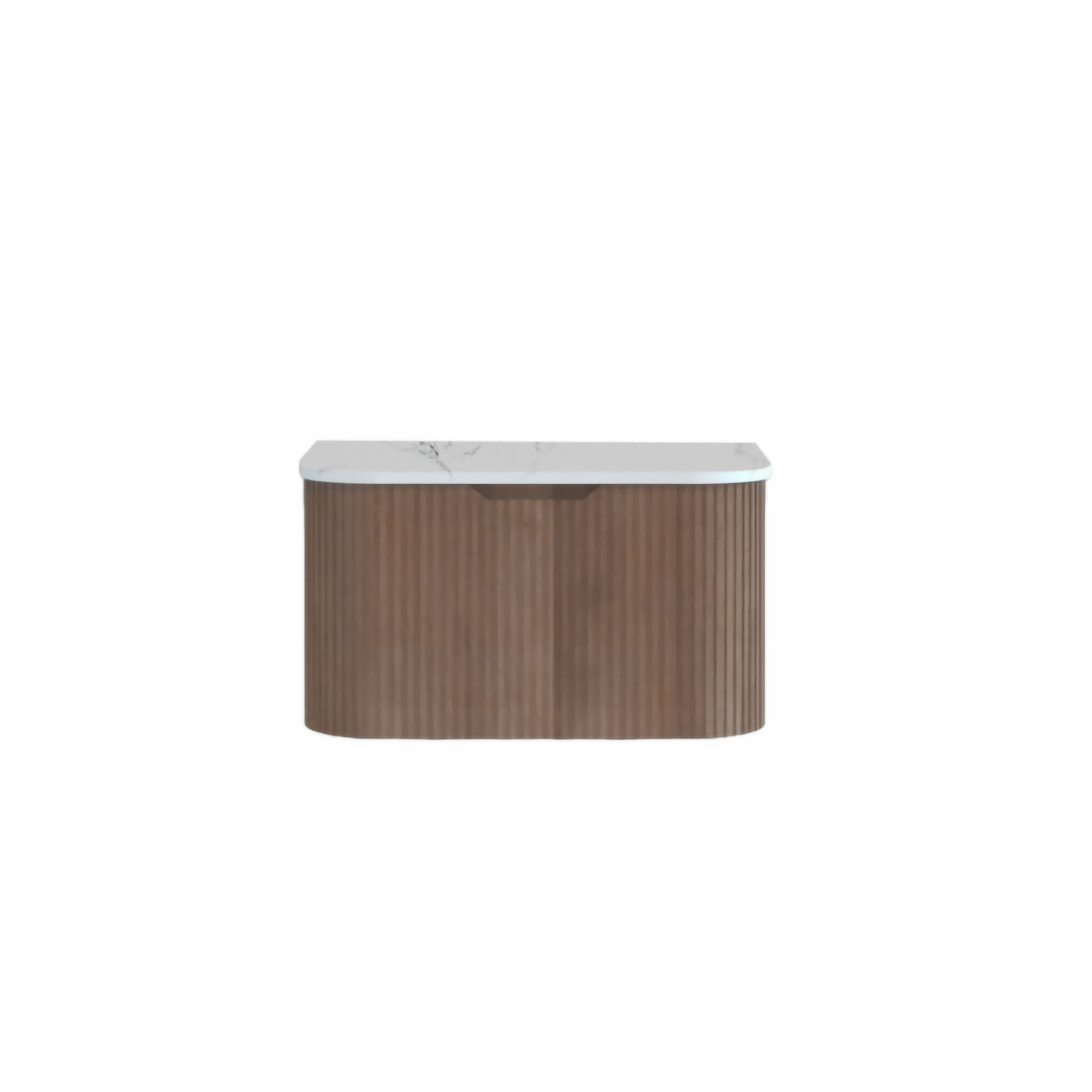 Bergen 750mm Wall Hung Fluted Vanity Cabinet - Solid Timber
