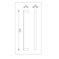 Load image into Gallery viewer, Single Towel Rail 600mm - Brass - Black and Chrome | BELLINO
