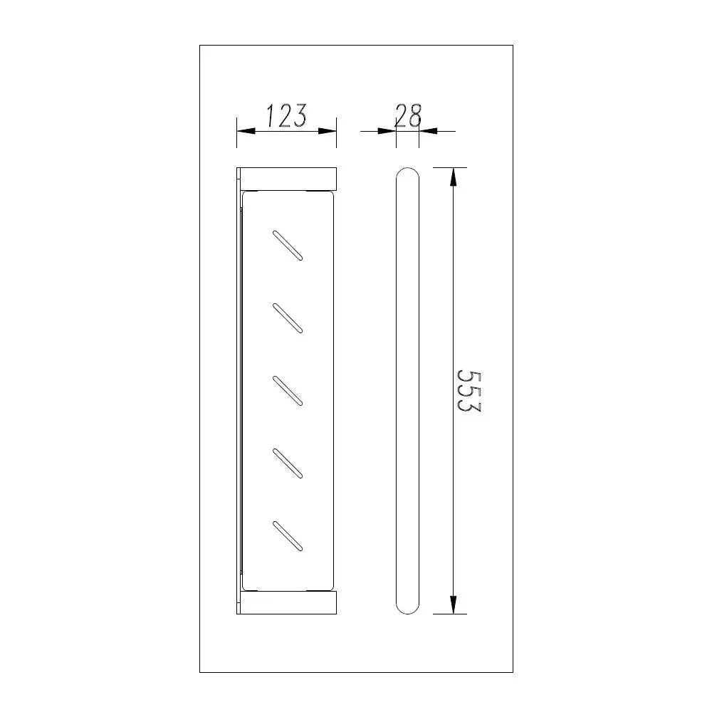 Solid Brass Shower Shelf - Chrome & Matte Black | BELLINO