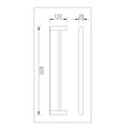 Load image into Gallery viewer, Double Towel Rail 600mm - Brass - Chrome | BELLINO
