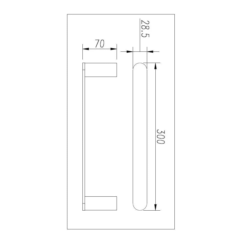 Hand Towel Rail - Brass - High Gloss Black | BELLINO