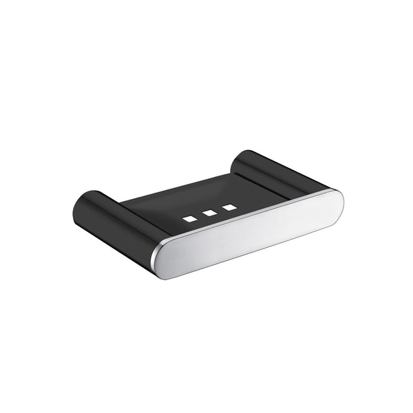 Solid Brass Soup Dish - Black and Chrome | BELLINO