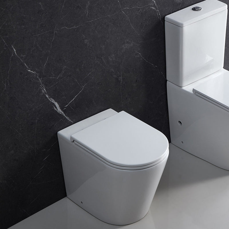 Mercio BERLIN99 Rimless Wall Faced Floor Pan – Gloss White